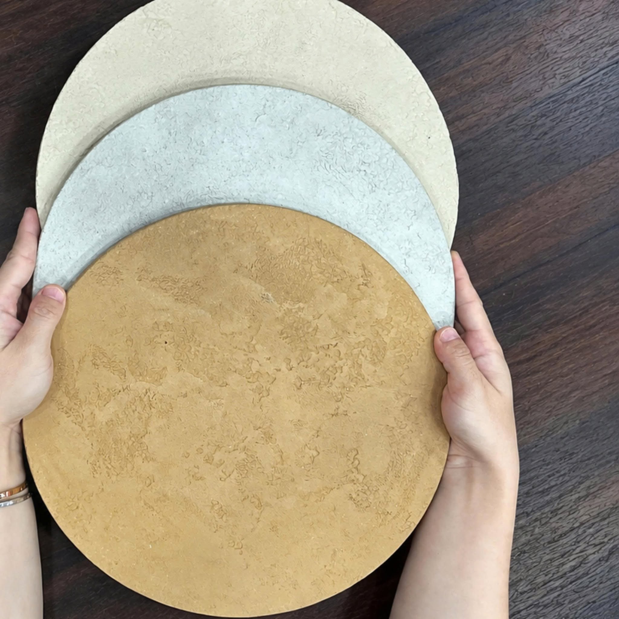 TERRA+ samples, held for scale.