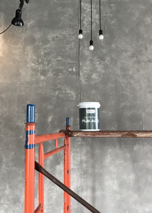 My Life Coffee Concrete Paint Project 