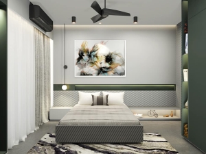 Interior Paint Concrete creates trendy walls in your apartment?  