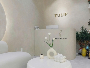 PUKACO Concrete Effect Paint Transforms TULIP Beauty Clinic into a Sanctuary of Modern Minimalism