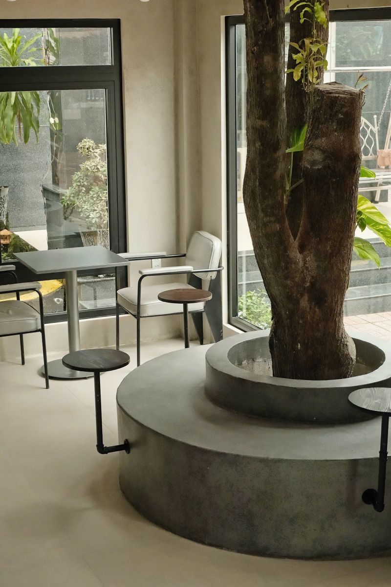 PUKACO Concrete Effect Paint - Café Design